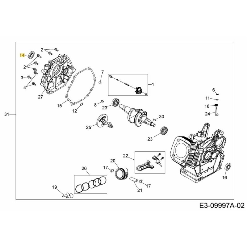 Dichtring 751-11372 Original MTD