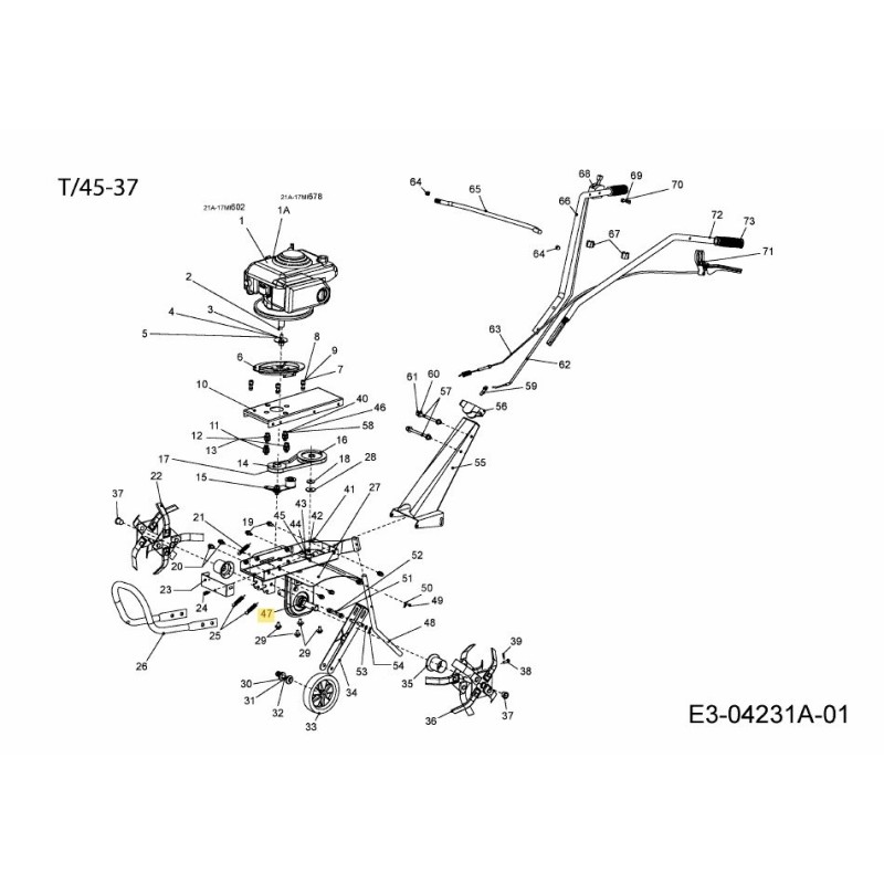 Joint torique 092.65.044 d'origine MTD