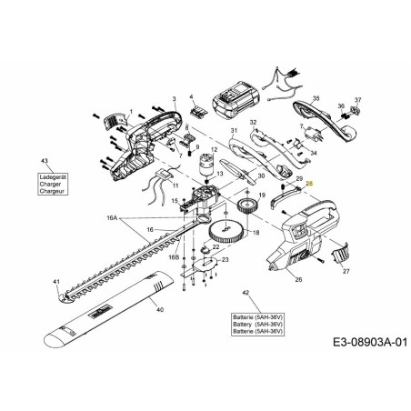 TRIGGER SWITCH REAR 731-10801 ORIGINAL MTD | Newgardenstore.eu