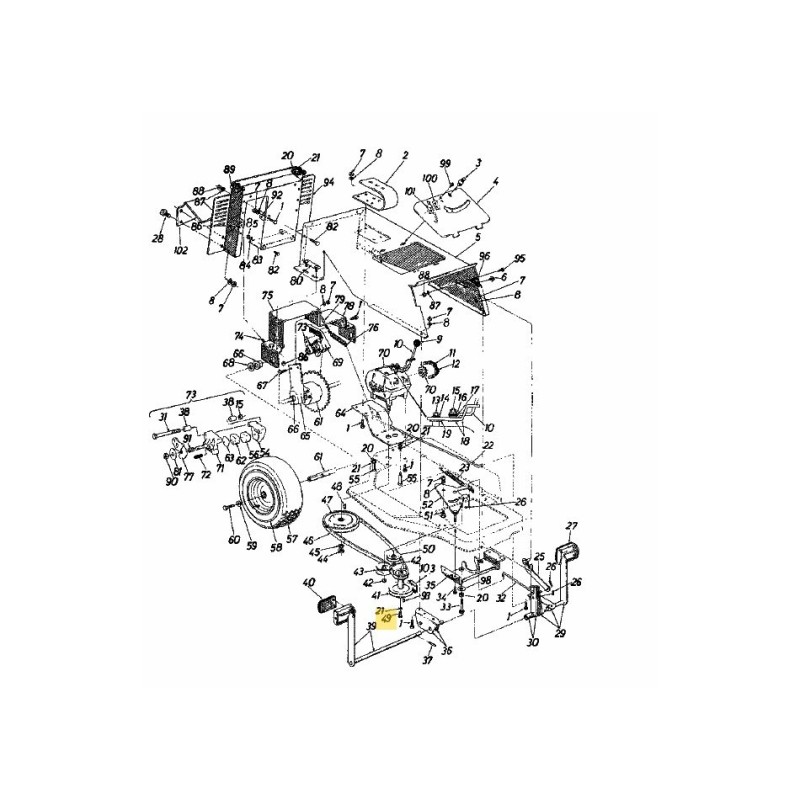 Sechskantschraube 710-0696 Original MTD