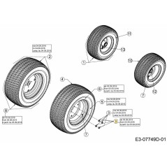 Sechskantflanschmutter 7/16-14 712-05160 Original MTD | Newgardenstore.eu