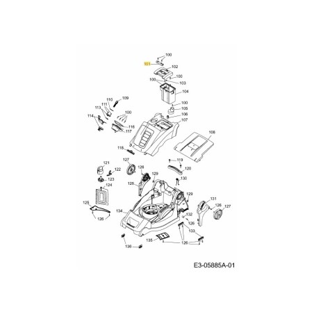 BISAGRA 4939316 ORIGINAL MTD | Newgardenstore.eu