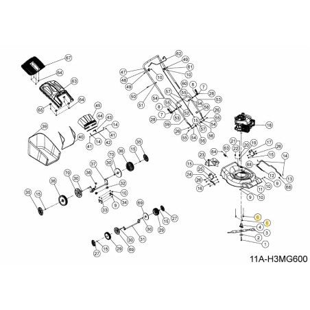 Vis autotaraudeuse à tête hexagonale 092.70.059 d'origine MTD | Newgardenstore.eu