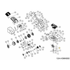 Vis autotaraudeuse à tête hexagonale 092.70.061 d'origine MTD | Newgardenstore.eu