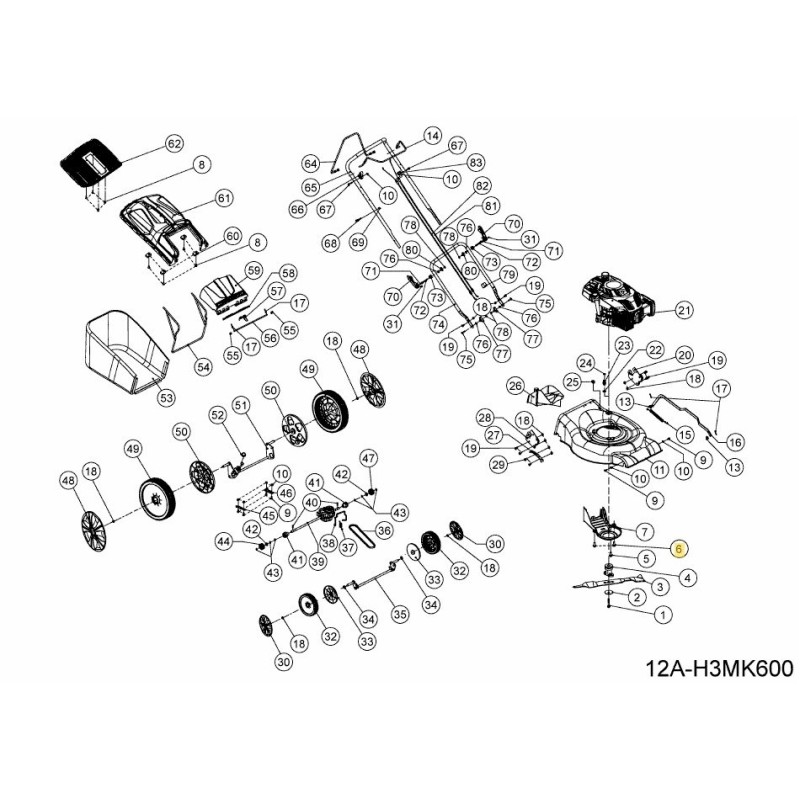 HEX. HEAD SELF TAPPING SCREW 092.70.061 ORIGINAL MTD