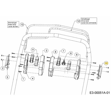 ALLOGGIAMENTO CONT MORSETTO R 731-13015B ORIGINALE MTD | Newgardenstore.eu