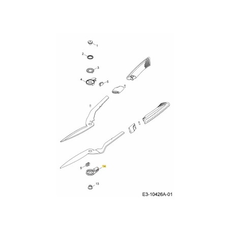 bisagra 7424201 ORIGINAL MTD | Newgardenstore.eu