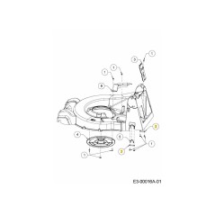 SUPPORTO BRG POSTERIORE 787-03758A-Z ORIGINALE MTD