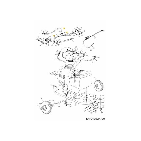 TUBO AF-47392 ORIGINAL MTD | Newgardenstore.eu