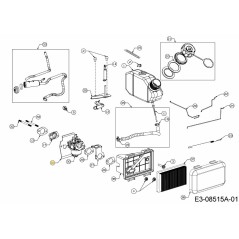 GUARNIZIONE CARBURATORE 751-14424 ORIGINALE MTD