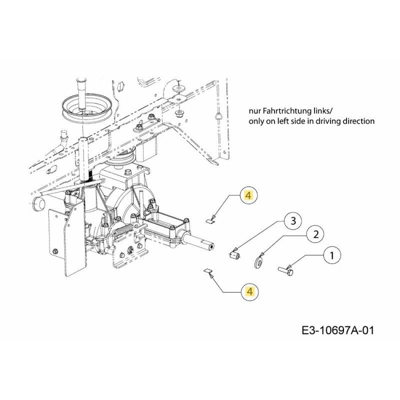 Hydraulische Schneeketten der Serie 400 783-1163 ORIGINAL MTD