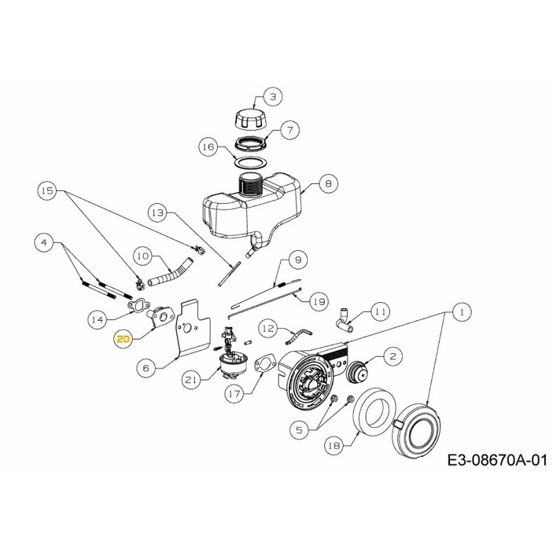 EMBALLAGE, ISOLATEUR 751-14698 ORIGINAL MTD