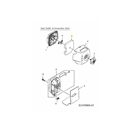 AIR CLEANER ELEMENT KM-007261 ORIGINAL MTD | Newgardenstore.eu