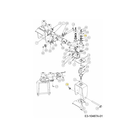 Sechskantflanschmutter 3/4-16 712-04338A Original MTD | Newgardenstore.eu