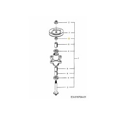 ABSTANDSHALTER: 0,750 x 1,150 748-0434 ORIGINAL MTD | Newgardenstore.eu