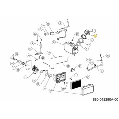 RÉSERVOIR DE CARBURANT ENSEMBLE 751-20528 ORIGINAL MTD | Newgardenstore.eu