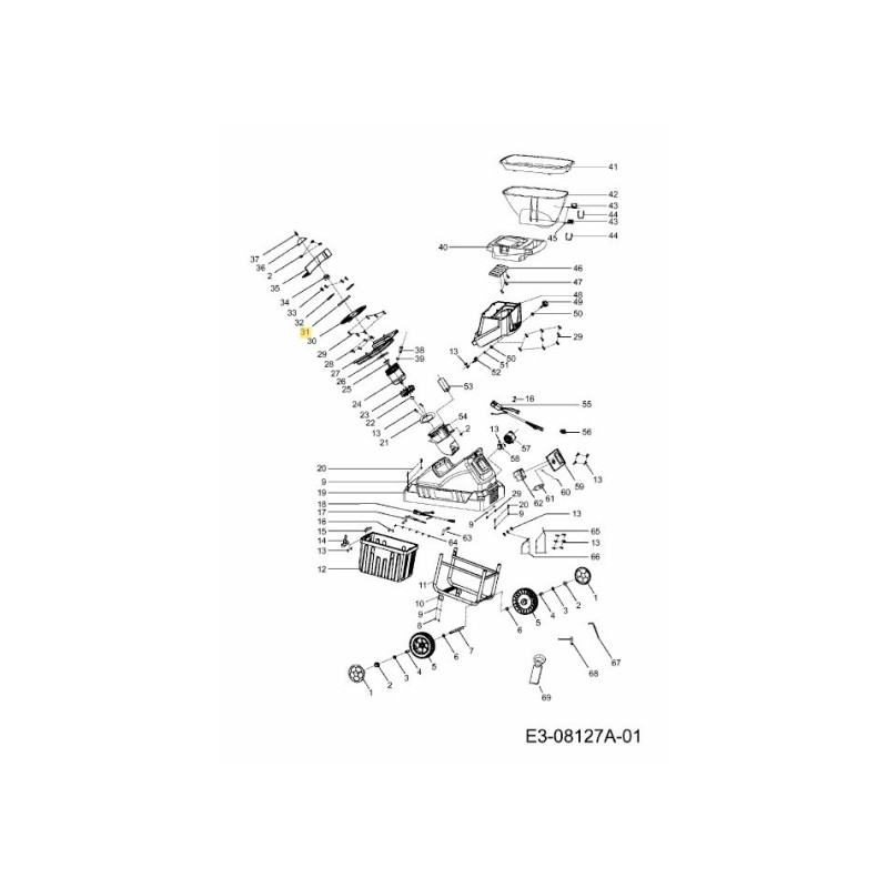 BAFFLE DE LAME 092.64.031 ORIGINAL MTD