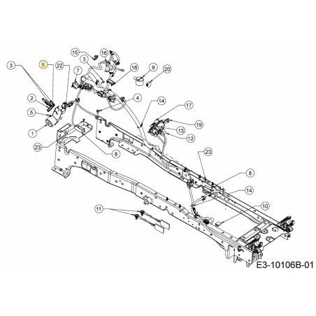 Vis moletée M3-0,5 mm 720-05174 d'origine MTD | Newgardenstore.eu