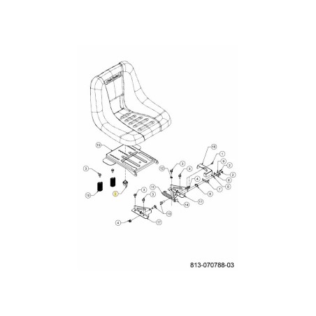 ADJUSTMENT KNOB 720-05164 ORIGINAL MTD | Newgardenstore.eu