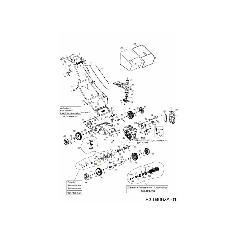 VERTICUTER BLADE 742-05096 ORIGINAL MTD