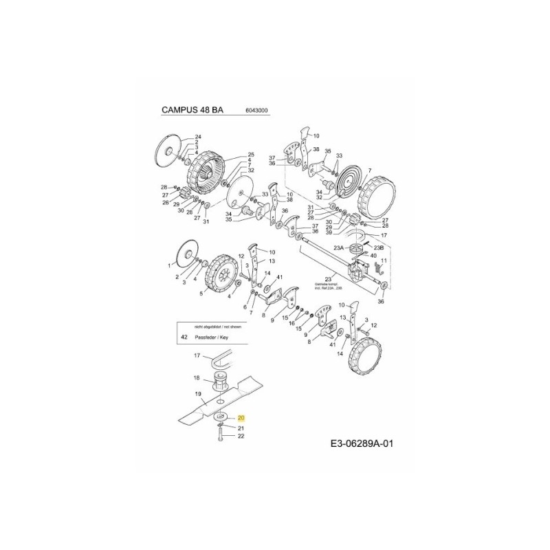 LAMA DELLA LAVATRICE SG-302080 ORIGINALE MTD