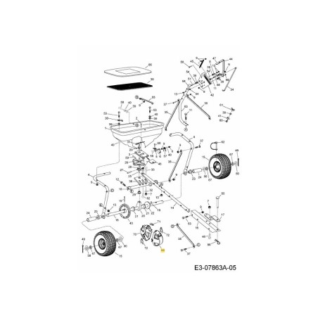 CONJUNTO DE CARCASA PRINCIPAL AF-42497 ORIGINAL MTD | Newgardenstore.eu