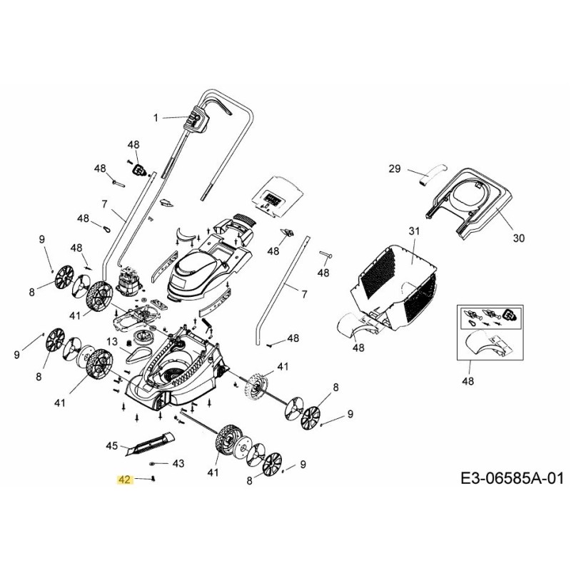 CUCHILLA DE PERNO 092.48.934 ORIGINAL MTD