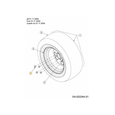 TUERCA: OREJETA: 7/16-14 712-3050 ORIGINAL MTD | Newgardenstore.eu
