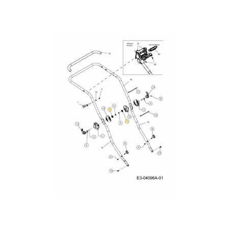 BOUTON DE VERROUILLAGE 720-04159A ORIGINAL MTD | Newgardenstore.eu