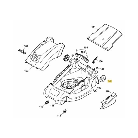 Volante M8 , negro (RAL90) 4904033 ORIGINAL MTD | Newgardenstore.eu