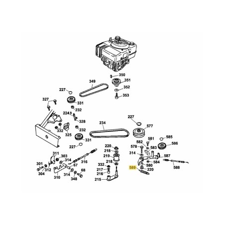Zugfeder 6155447 Original MTD | Newgardenstore.eu