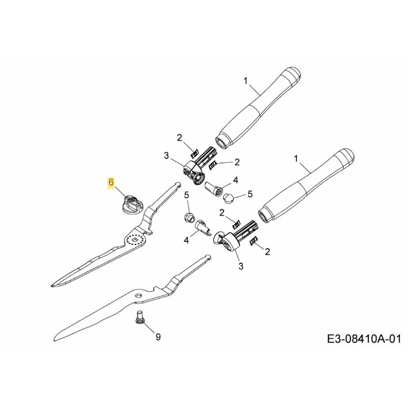 MANOPOLA GIREVOLE HS-G 7426010 ORIGINALE MTD MANOPOLA GIREVOLE HS-G 7426010 ORIGINALE MTD