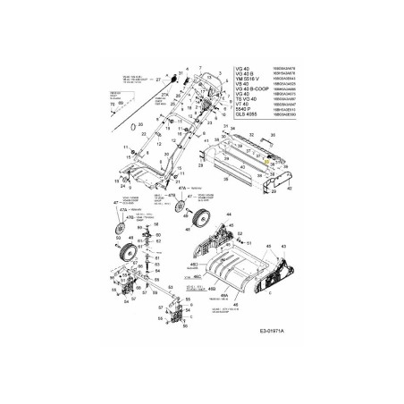 Torsionsfeder links hinten Klappe 732-04179 Original MTD | Newgardenstore.eu