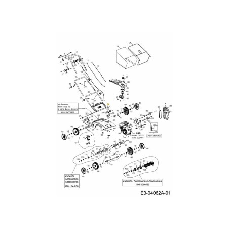 Torsionsfeder links 732-05195 Original montiert | Newgardenstore.eu