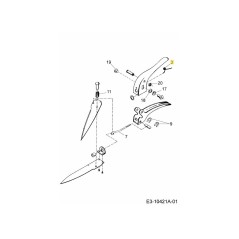 Ressort de jambe 7033108 ORIGINAL MTD