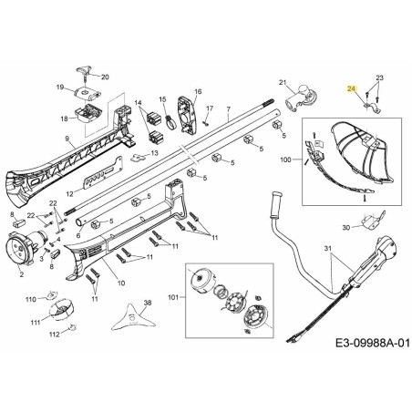 ABRAZADERA 092.63.904 ORIGINAL MTD | Newgardenstore.eu