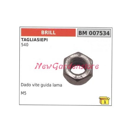 Ecrou Vis de guidage de lame BRILL taille-haie 540 007534 | Newgardenstore.eu