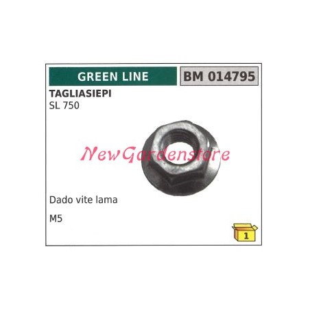 Ecrou vis lame taille-haie GREENLINE SL 750 014795 | Newgardenstore.eu