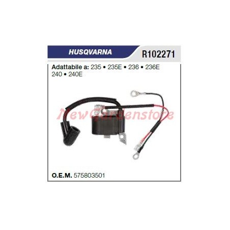 Bobina di accensione HUSQVARNA motosega 235 235E 236 236E 240 240E R102271 | Newgardenstore.eu