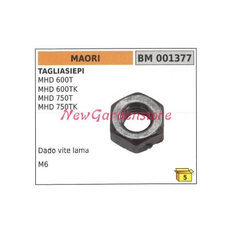 Ecrou vis lame MAORI taille-haie MHD 600T 001377 | Newgardenstore.eu