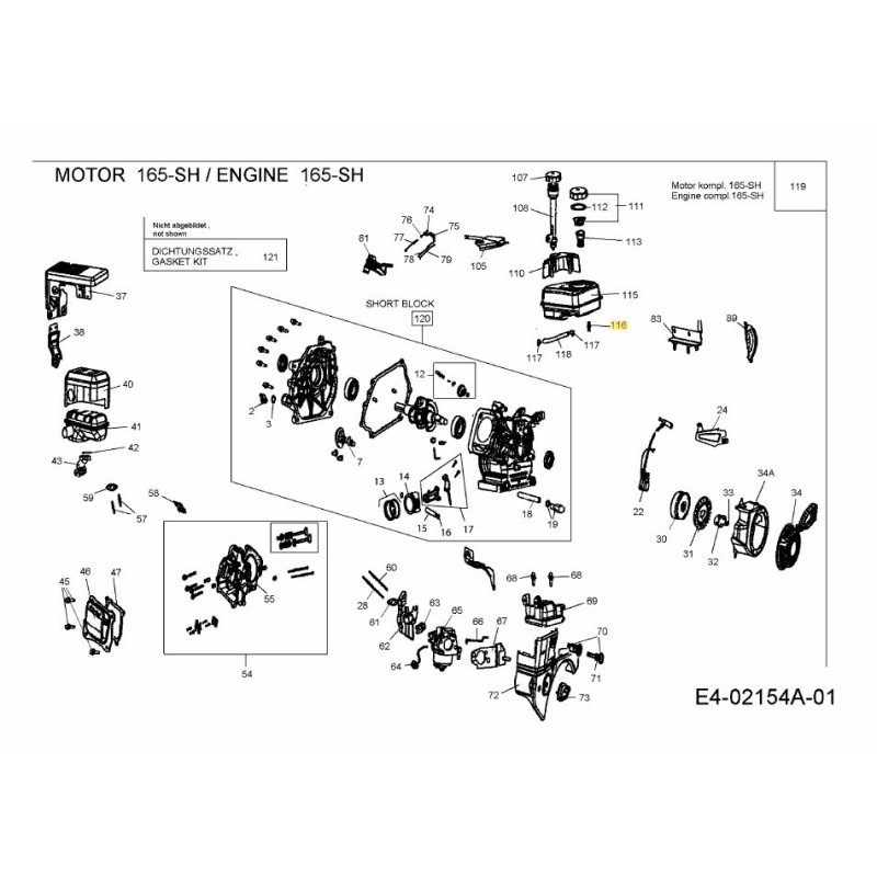 TANQUE DE COMBUSTIBLE CON BOQUILLA 751-10651 ORIGINAL MTD