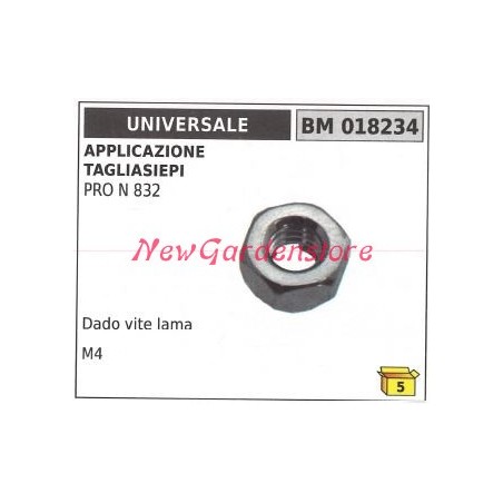 Ecrou Vis lame Taille-haie UNIVERSAL PRO N 832 018234 | Newgardenstore.eu