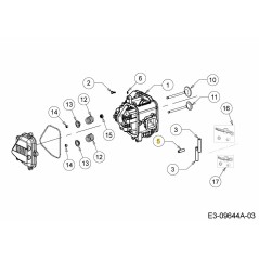 FORCELLA PER CAPELLI 715-05035 ORIGINALE MTD