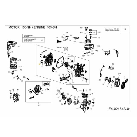 BOUCHON DE REMPLISSAGE D'HUILE ENSEMBLE 751-10669 ORIGINAL MTD | Newgardenstore.eu
