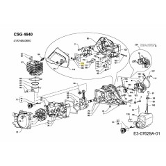 BLOCCO, TRASMISSIONE, COPERCHIO SG-2044500 ORIGINALE MTD