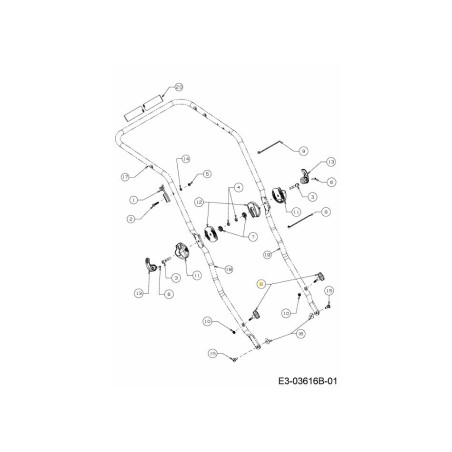 BOUTON : AILETTE : 1/4-20 : 1,80 ROUGE 720-05041B ORIGINAL MTD | Newgardenstore.eu