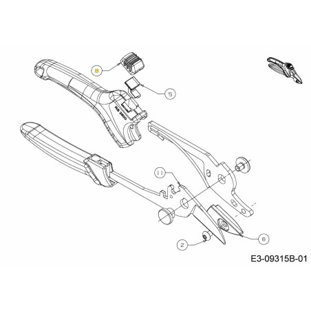 BOUTON : VERROUILLAGE 731-08613A ORIGINAL MTD | Newgardenstore.eu