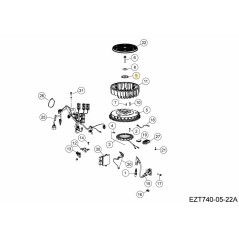 PLACA DE MONTAJE DEL VENTILADOR KH-002130 ORIGINAL MTD | Newgardenstore.eu
