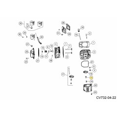 Kipphebel, Drehpunkt KH-009445 Original MTD