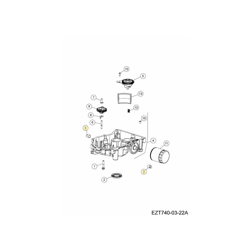 Stopfen, Vierkant-HD-Rohr 3/8" KH-009523 Original MTD